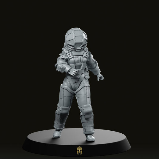 Rosaliya Space Astrogirls Miniature - We Print Miniatures -Bob Naismith Miniatures
