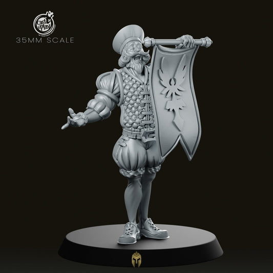 Royal Announcer A Miniature - We Print Miniatures -CastNPlay