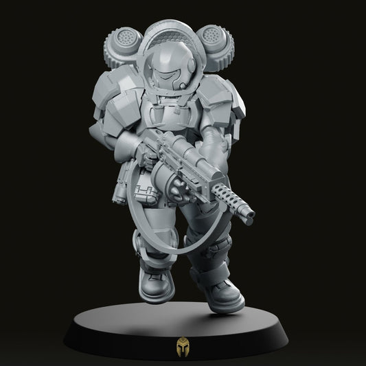 Rymond Enesis Soldier Miniature - We Print Miniatures -Bob Naismith Miniatures