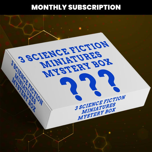 Sci-fi Monthly Miniatures Mystery Box Subscription - We Print Miniatures -We Print Miniatures