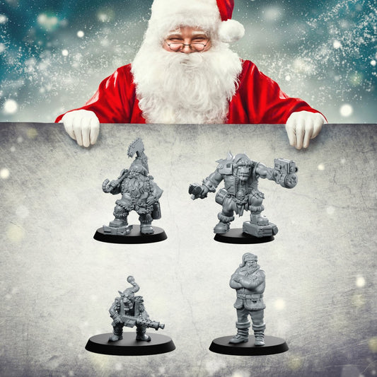 Sci-fi Santa Miniatures Christmas Special - We Print Miniatures -We Print Miniatures