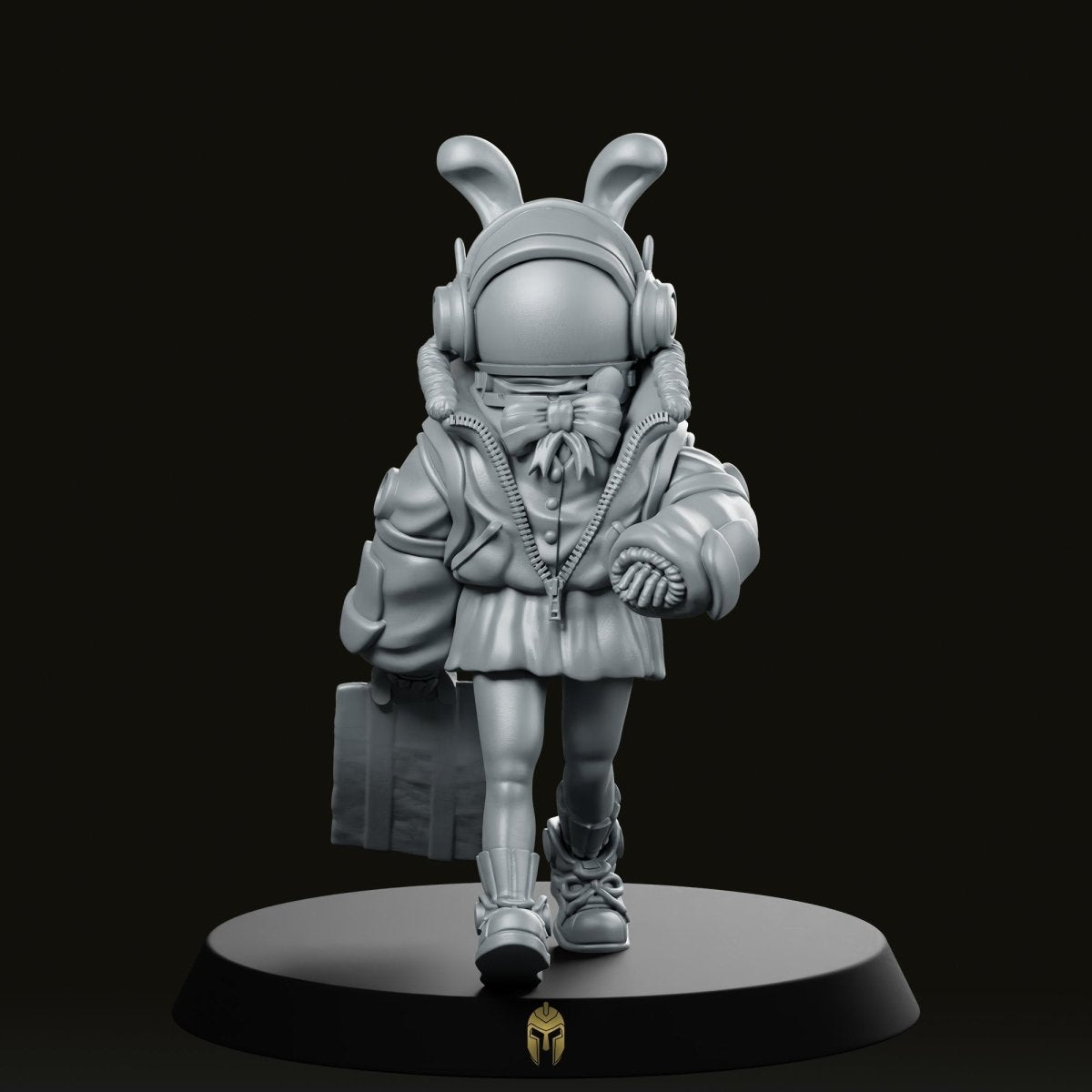 Scifi Delivery Gurl Kwinkle Lilstah Miniature - We Print Miniatures -Papsikels Miniatures