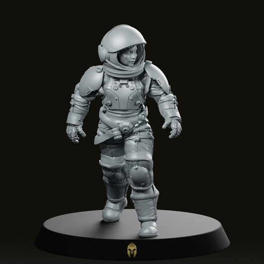 Scifi Nelish Spacesuits Miniature - We Print Miniatures -Bob Naismith Miniatures