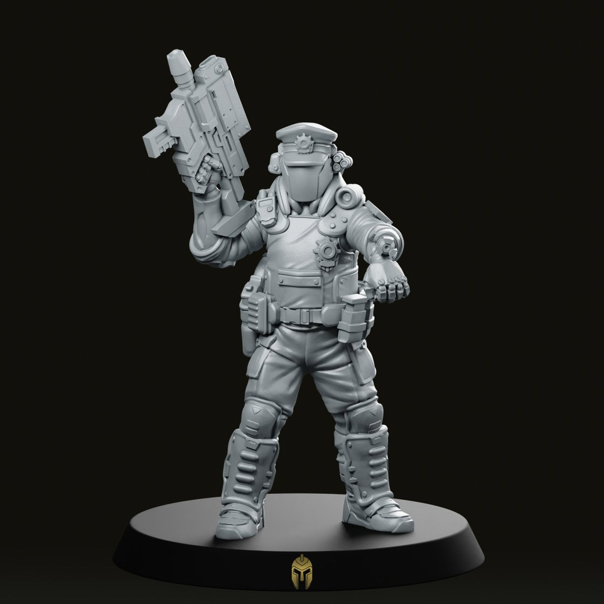 Senior Pcpd Police Officer Miniature - We Print Miniatures -Papsikels Miniatures