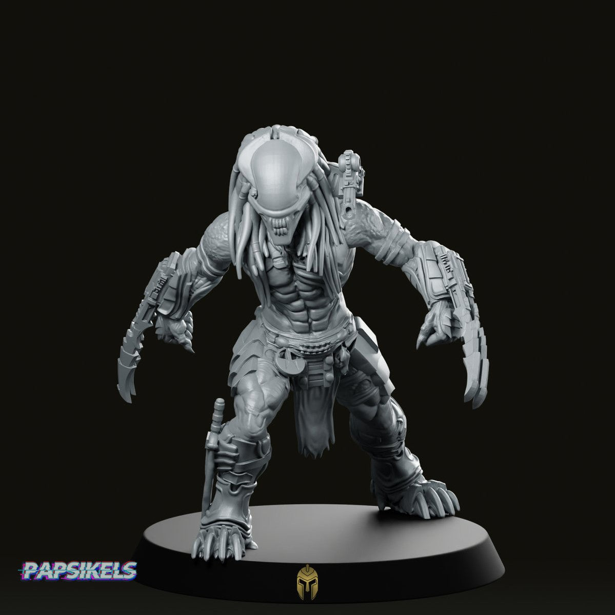 Serpent Skull Hunter Miniature - We Print Miniatures -Papsikels Miniatures
