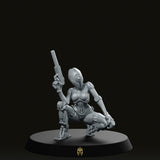 Sexy Droid Cyborg Agent A Miniature - We Print Miniatures -Papsikels Miniatures