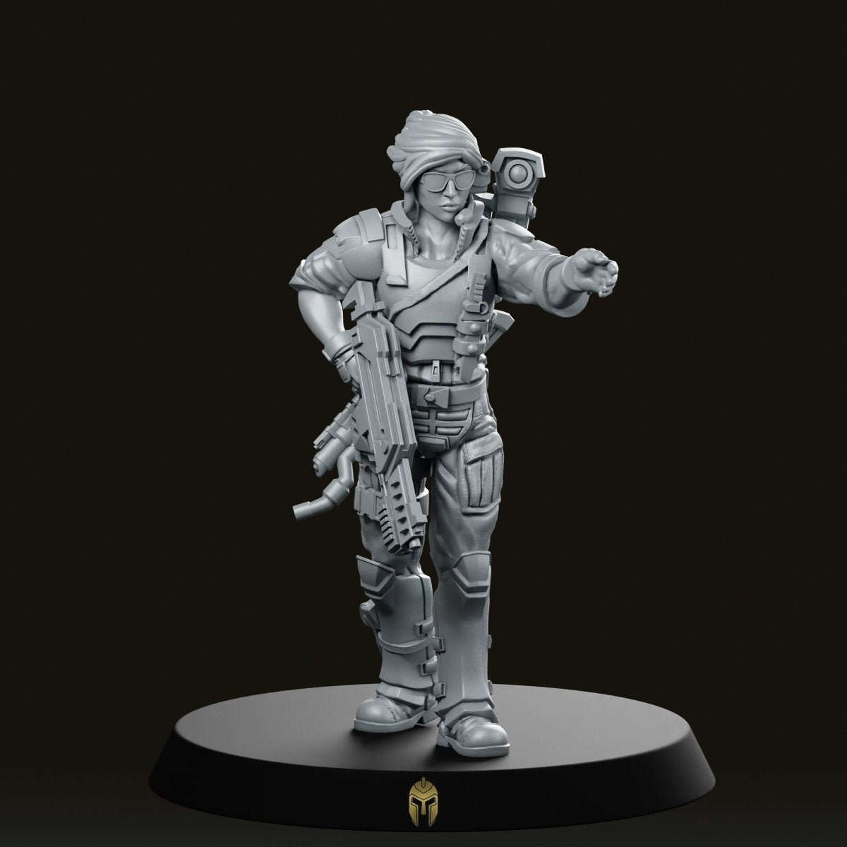 Sgt Shepard Scifi Miniature - We Print Miniatures -Papsikels Miniatures