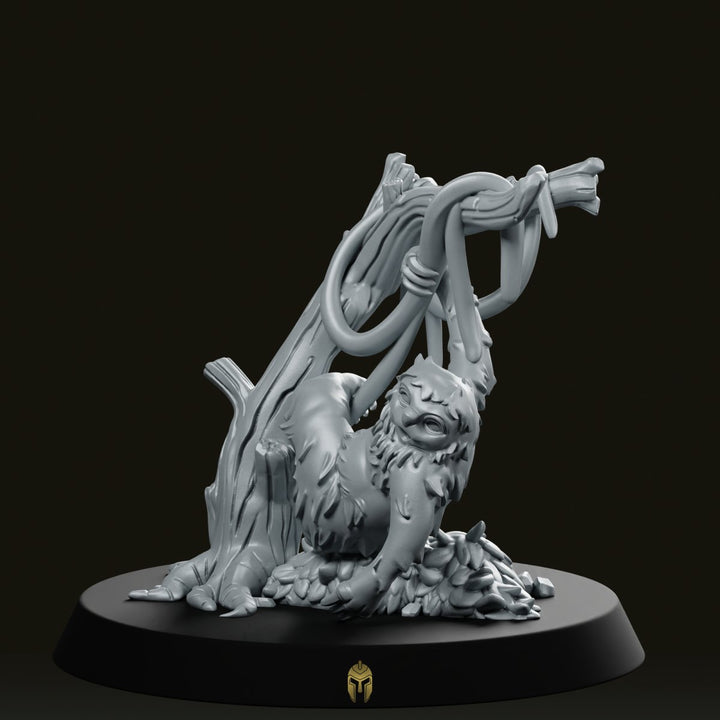 Sloo Bare B Miniatura de Perezoso Compañero Enredado D&D