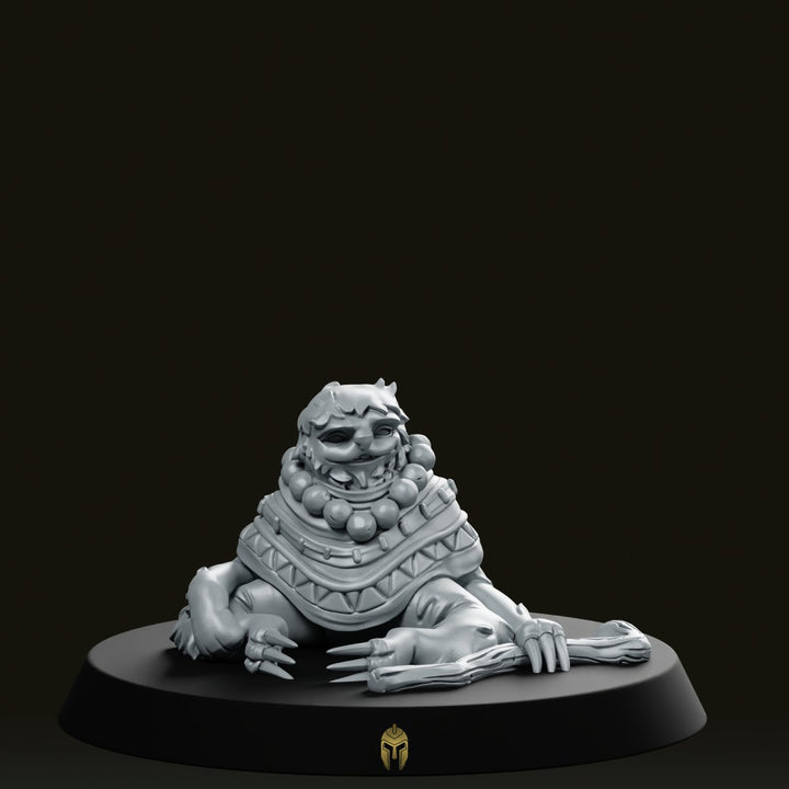 Sloo Shaman, een miniatuur waarzegger met een luiaard als metgezel.