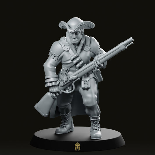 Soldier Marching miniature - We Print Miniatures -Across The Realms