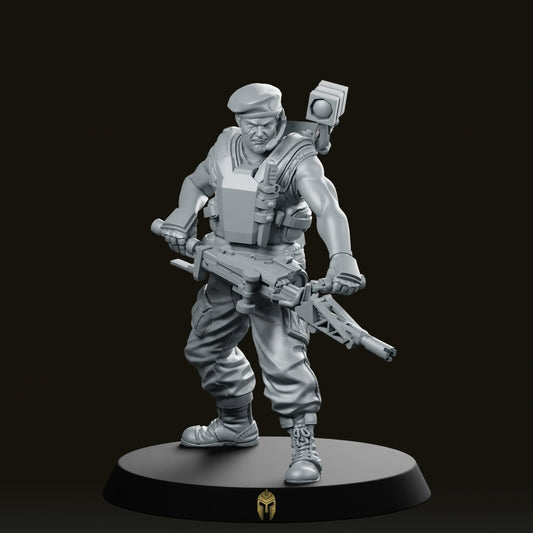 Soldier PFC Draydon Scifi Miniature - We Print Miniatures -Papsikels Miniatures