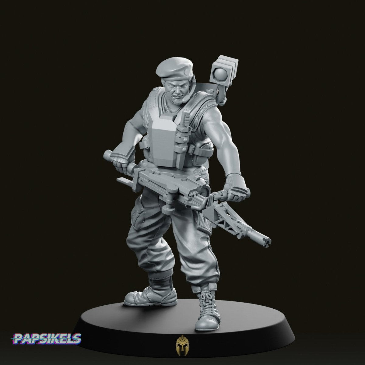 Soldier PFC Draydon Scifi Miniature - We Print Miniatures -Papsikels Miniatures