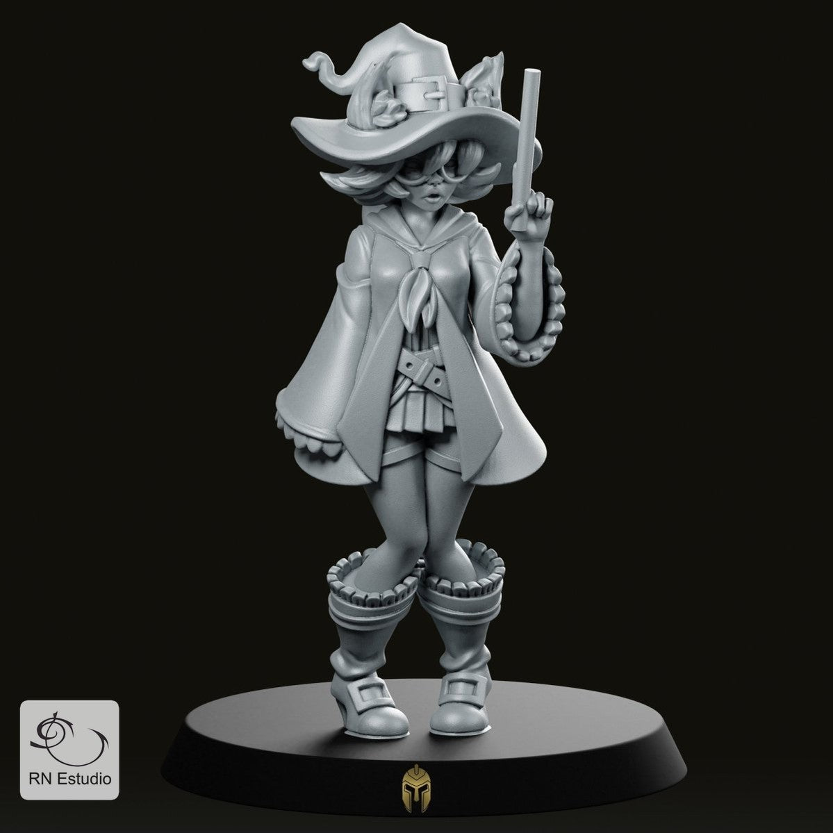 Sorceress Sunny Mage Miniature - We Print Miniatures -RN Estudio