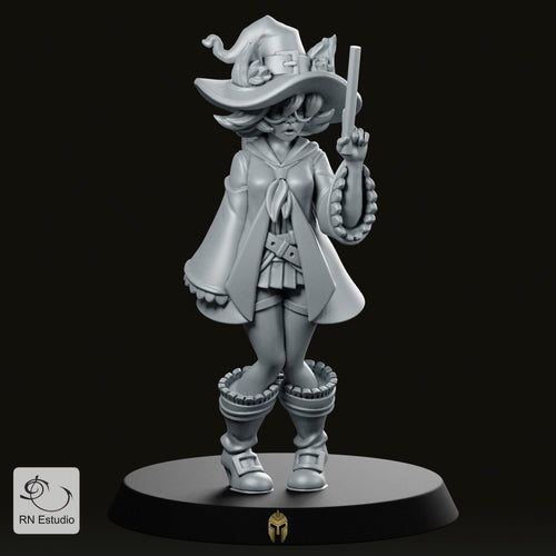 Sorceress Sunny Mage Miniature - We Print Miniatures -RN Estudio