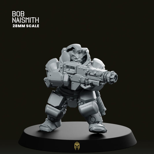 Space Dorf Assault Trooper 1 Miniature - We Print Miniatures -Bob Naismith Miniatures