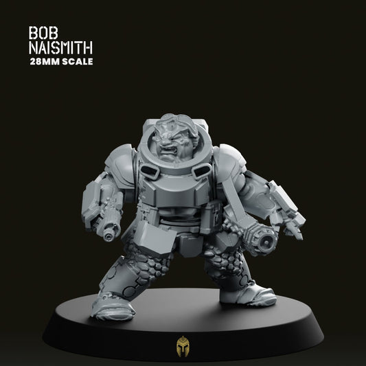 Space Dorf Assault Trooper 3 Miniature - We Print Miniatures -Bob Naismith Miniatures