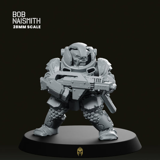 Space Dorf Assault Trooper 4 Miniature - We Print Miniatures -Bob Naismith Miniatures