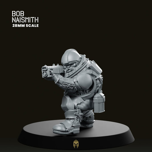 Space Dorf Soldier 1 Miniature - We Print Miniatures -Bob Naismith Miniatures
