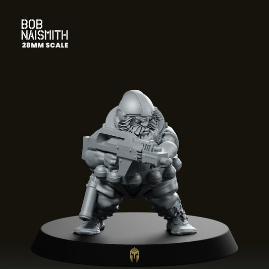 Space Dorf Soldier 2 Miniature - We Print Miniatures -Bob Naismith Miniatures