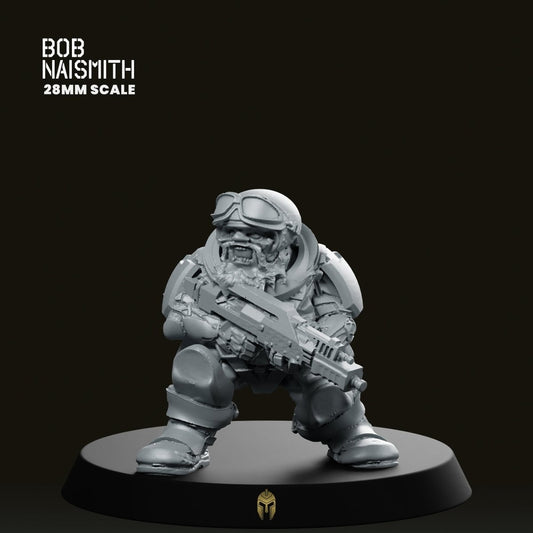 Space Dorf Soldier 4 Miniature - We Print Miniatures -Bob Naismith Miniatures