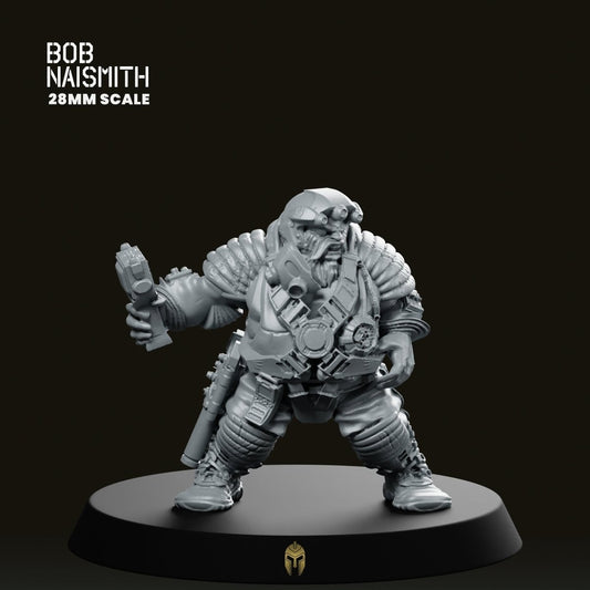 Space Dorf Soldier 8 Miniature - We Print Miniatures -Bob Naismith Miniatures