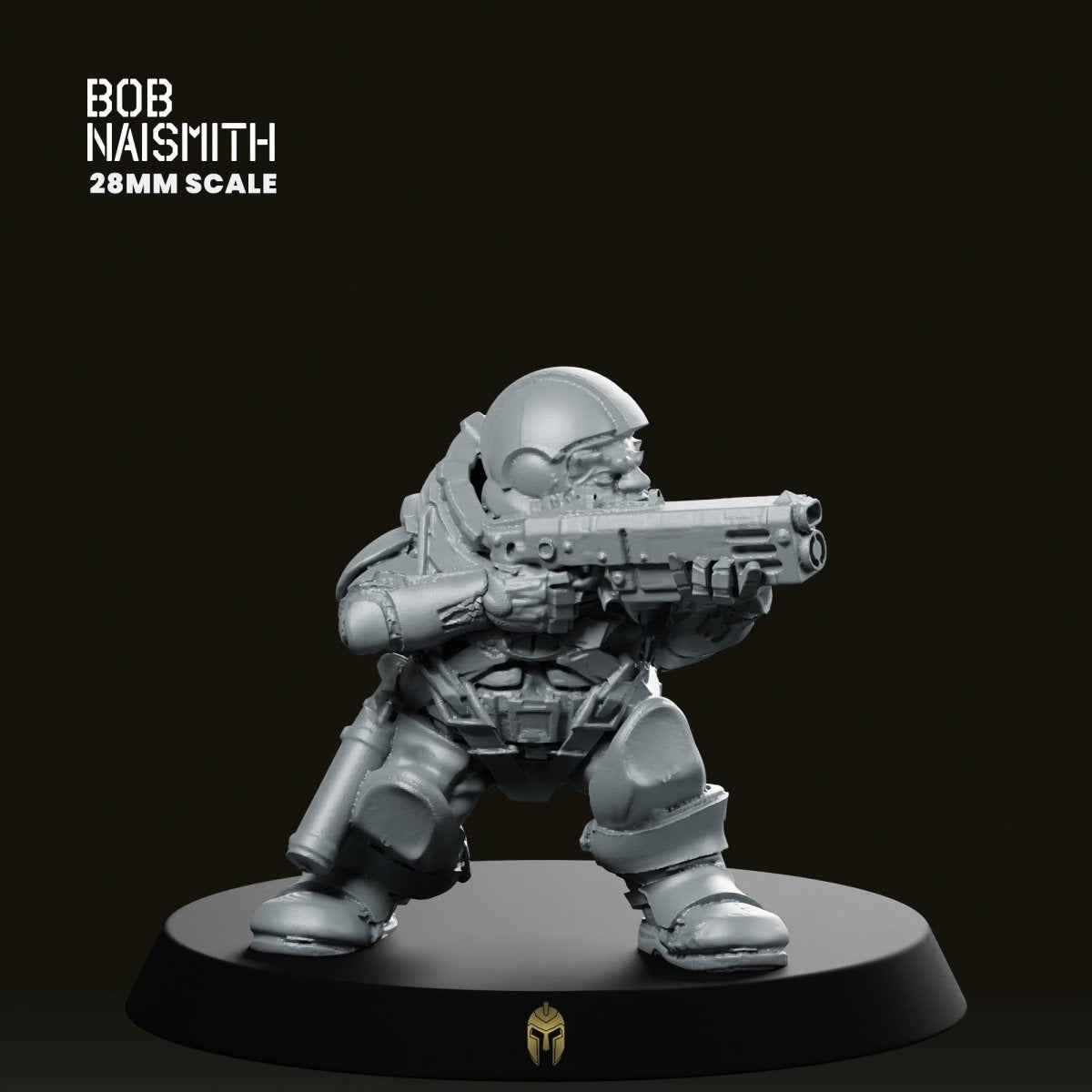 Space Dorf Soldier 9 Miniature - We Print Miniatures -Bob Naismith Miniatures