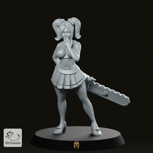 Star Player Beky Chainsaw Miniature - We Print Miniatures -RN Estudio