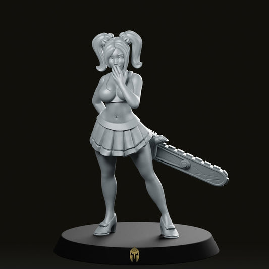 Star Player Beky Chainsaw Miniature - We Print Miniatures -RN Estudio