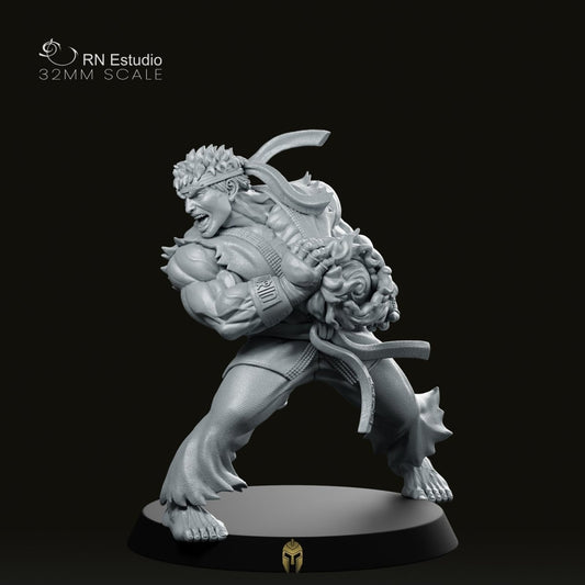 Street Fighter Tatsu Miniature - We Print Miniatures -RN Estudio