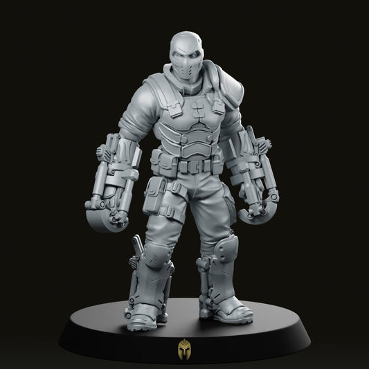 Super Ex-Soldier Rough Legend Miniature - We Print Miniatures -Papsikels Miniatures