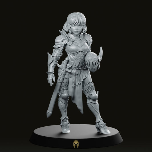 Svanielle JRPG Guard Miniature - We Print Miniatures -RN Estudio