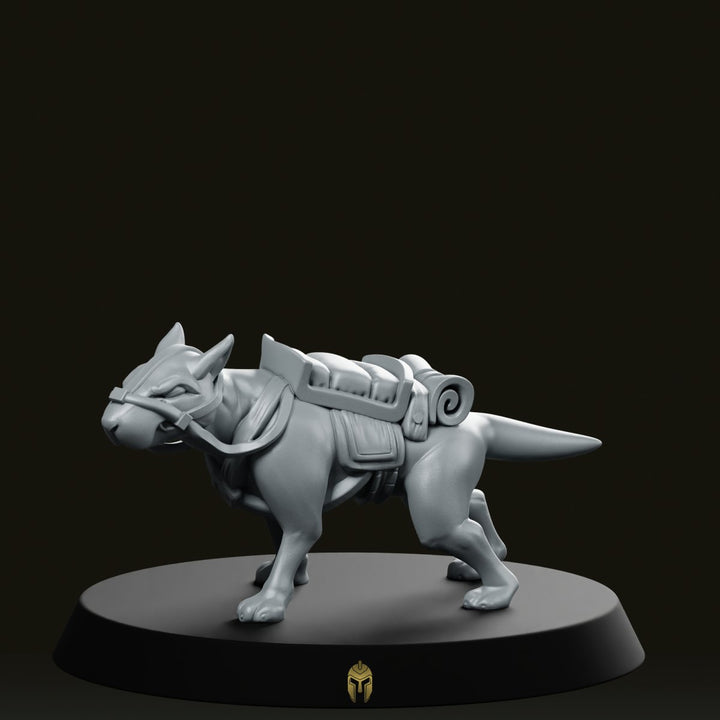 Trench Soldier Terrix Avventuriero A Segugio Miniatura Portatore di Zaino