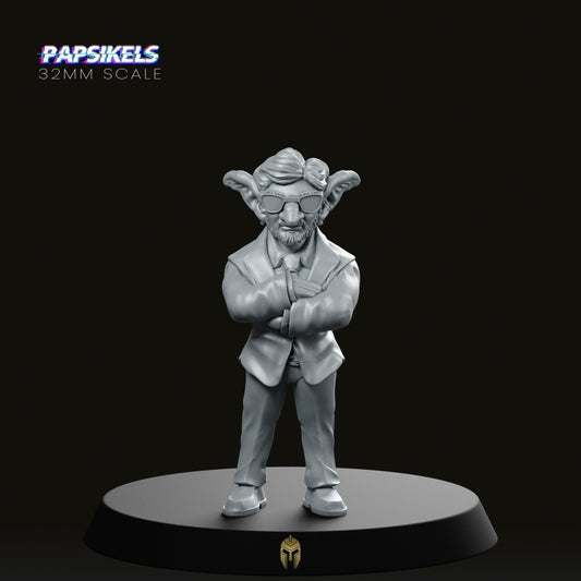 The Boss Goblin Resistance Miniature - We Print Miniatures -Papsikels Miniatures