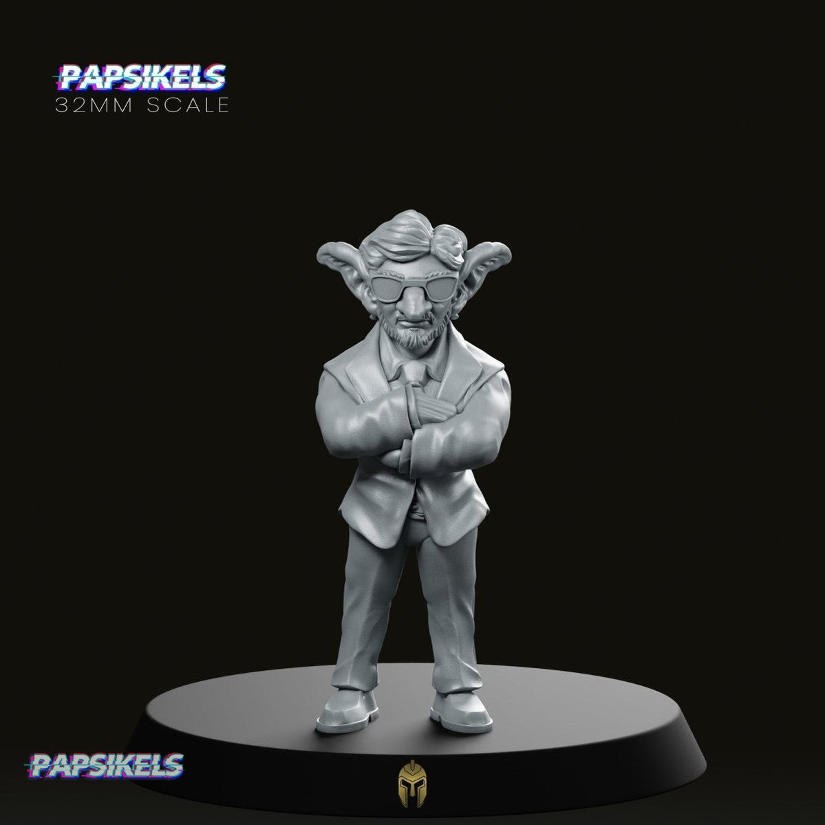 The Boss Goblin Resistance Miniature - We Print Miniatures -Papsikels Miniatures