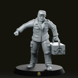 The Mechanic Civilian Miniature - We Print Miniatures -Across The Realms