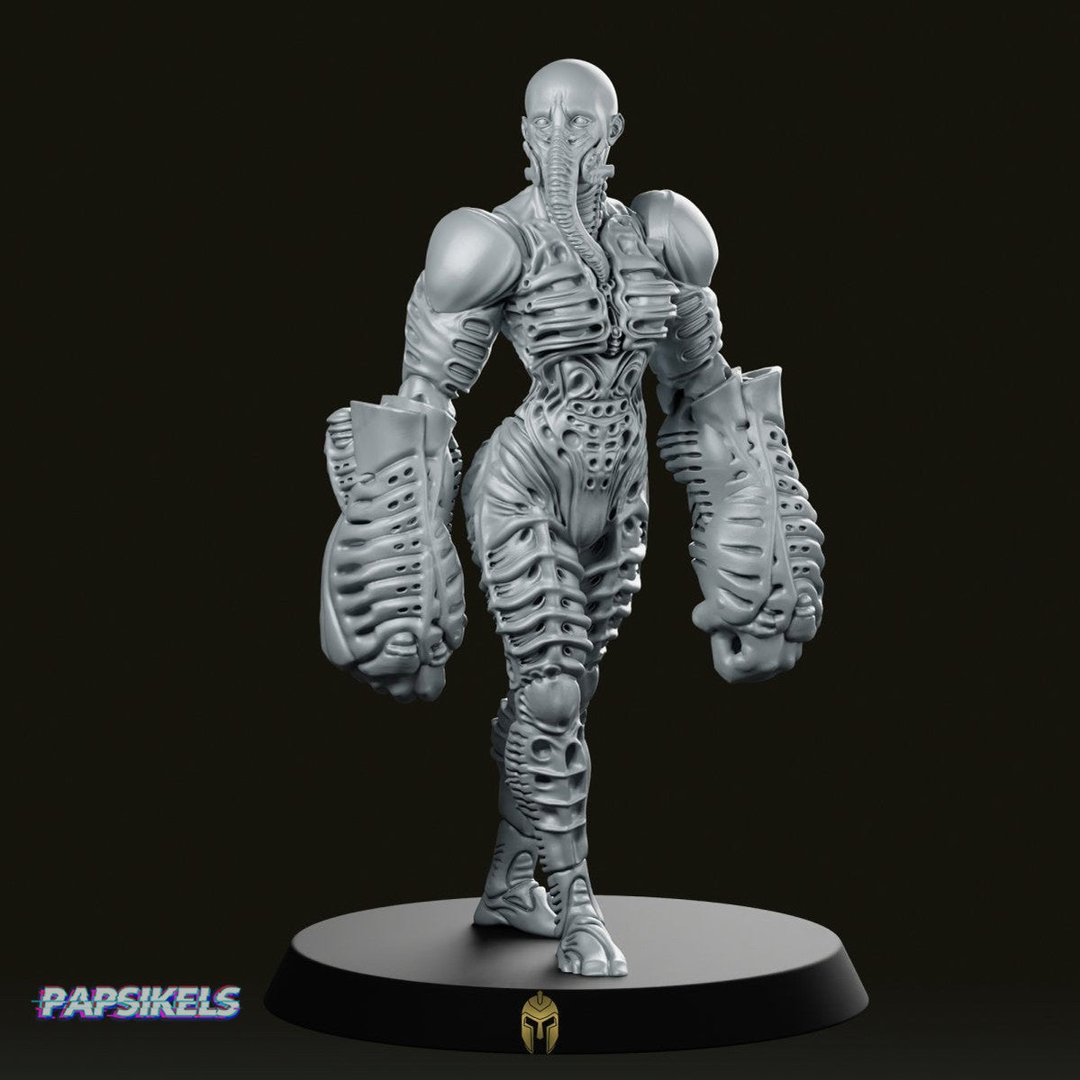 The Omegas Yurneyan Golem Exofists Miniature - We Print Miniatures -Papsikels Miniatures