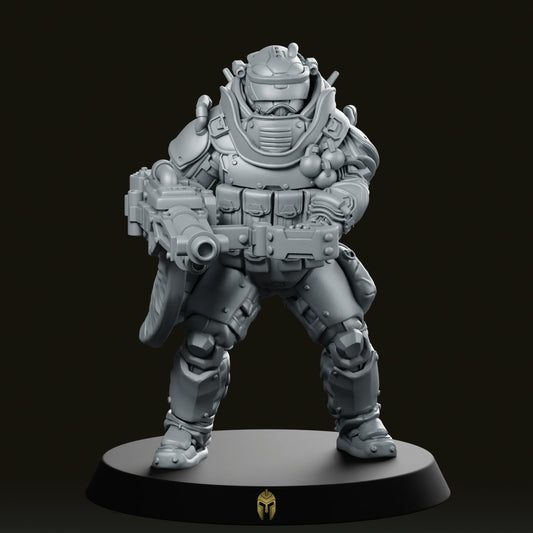 Trauma Troupe Heavy Support Miniature - We Print Miniatures -Papsikels Miniatures