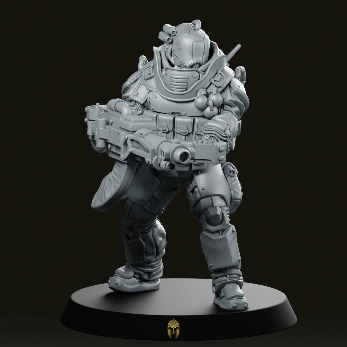 Trauma Troupe Heavy Support Unit A Miniature - We Print Miniatures -Papsikels Miniatures