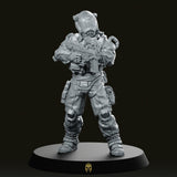 Trauma Troupe Secure Team Unit A Miniature - We Print Miniatures -Papsikels Miniatures