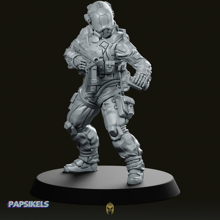 Trauma Troupe Équipe de Sécurité Unité B – Figurine Cyberpunk