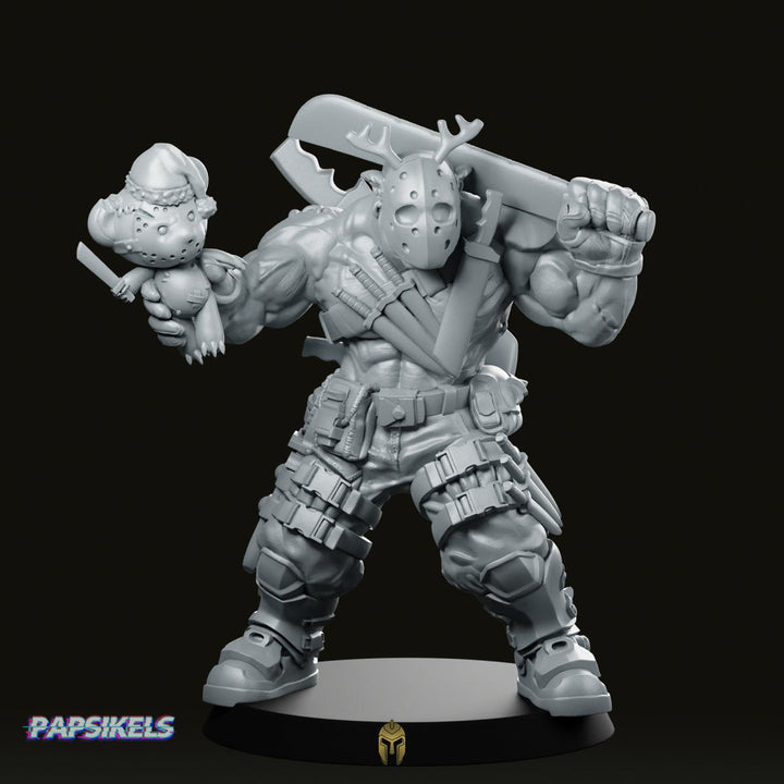 Ugok Slashers miniatuur Sci-Fi misdadiger gemaskerde bruut