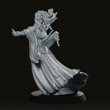 Undead Banshee Cybil Miniature - We Print Miniatures -Cross Lances