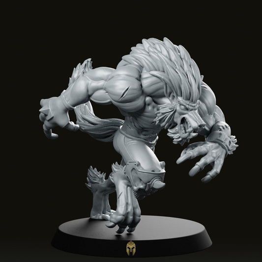Undead Eternals Werewolf 10 Miniature - We Print Miniatures -RN Estudio