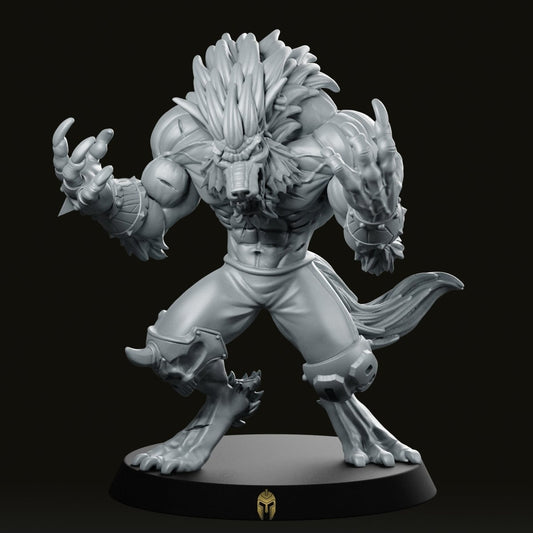 Undead Eternals Werewolf 9 Miniature - We Print Miniatures -RN Estudio