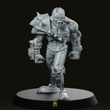 Undead Eternals Zombie Lineman 5 Miniature - We Print Miniatures -RN Estudio