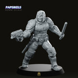 Upholder Ralph Pistol and Baton Miniature - We Print Miniatures -Papsikels Miniatures