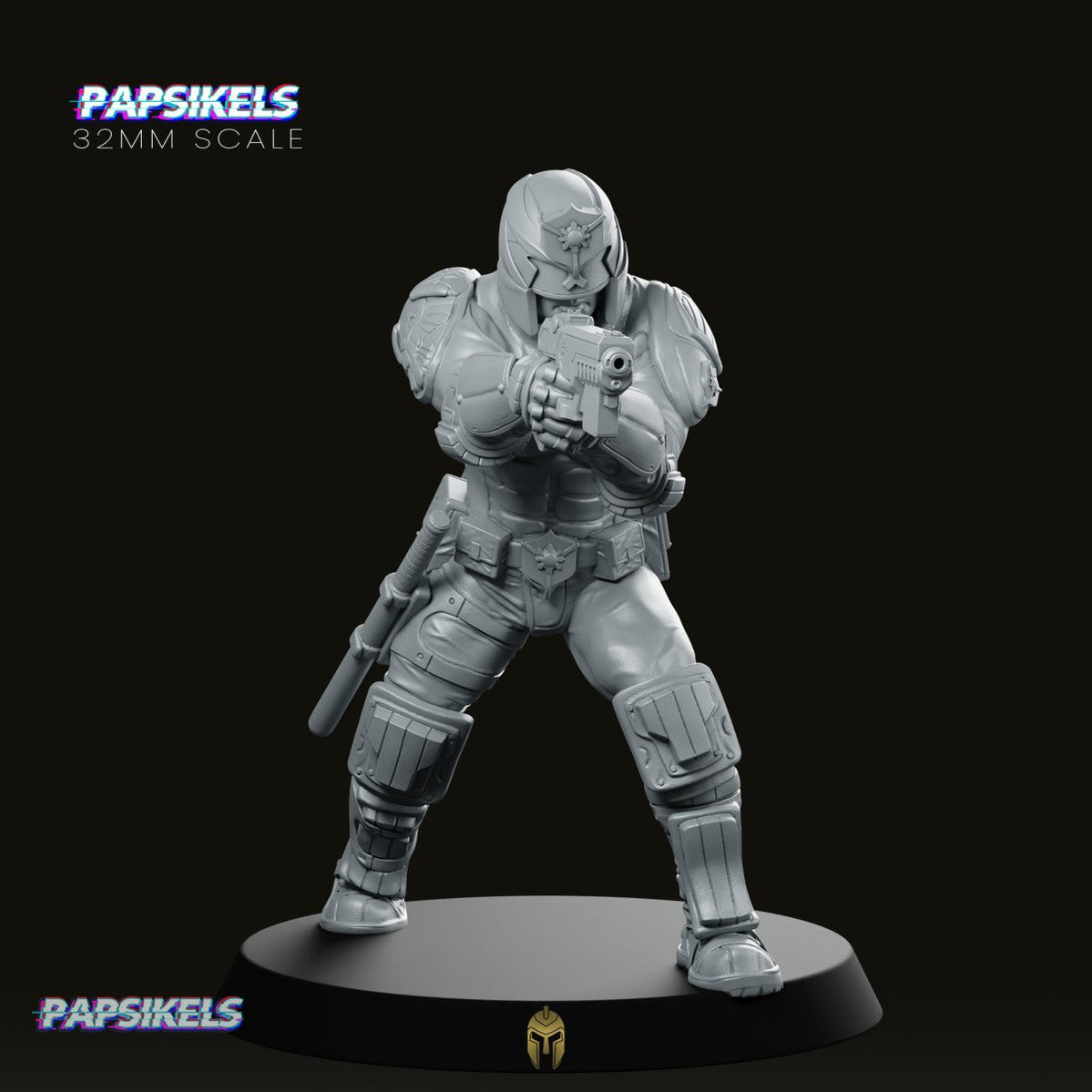 Upholder Ven Pistol Miniature - We Print Miniatures -Papsikels Miniatures