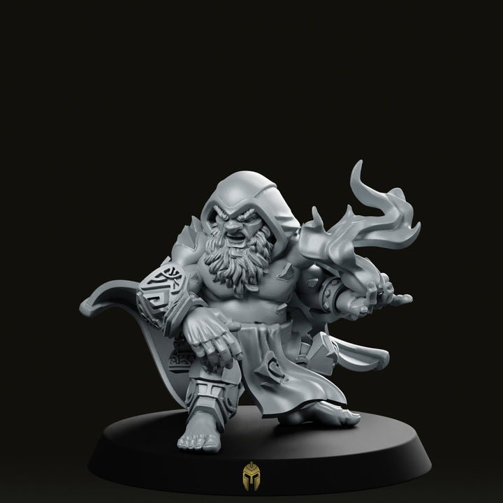 Vulcan Dwarves Fire Casters C Miniature Flame Wizard