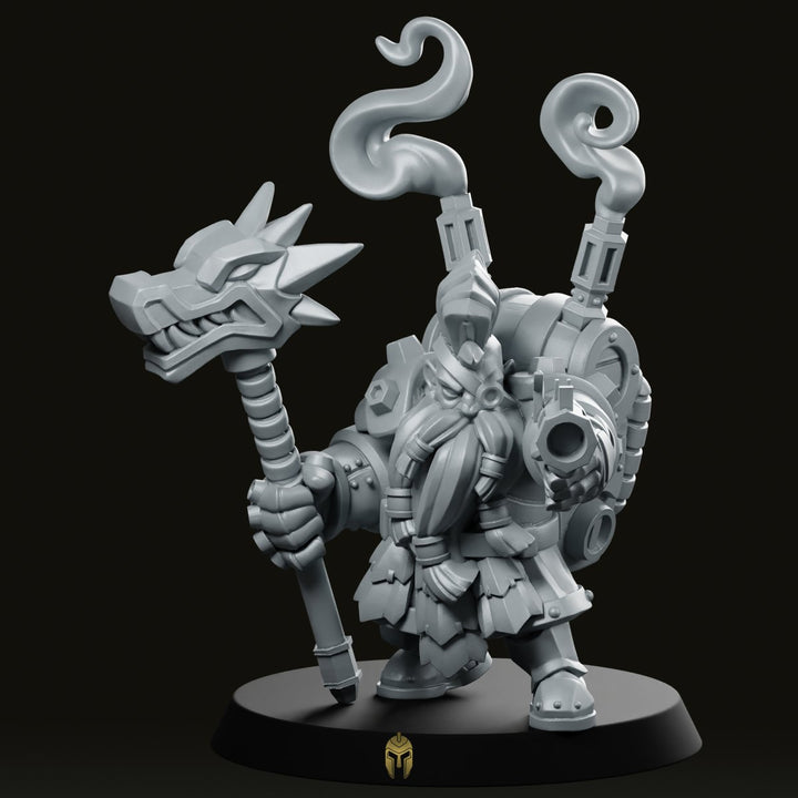 Vulcan Dwarves Lava Engineer A Miniature Resin Dwarf