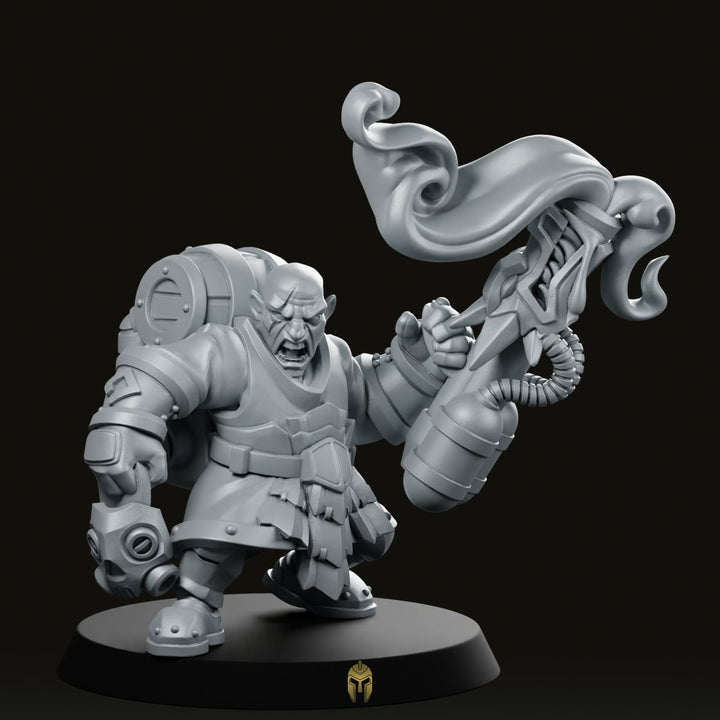Vulcan Dwarves Lava Engineer F Miniature Firefighter Flamethrower
